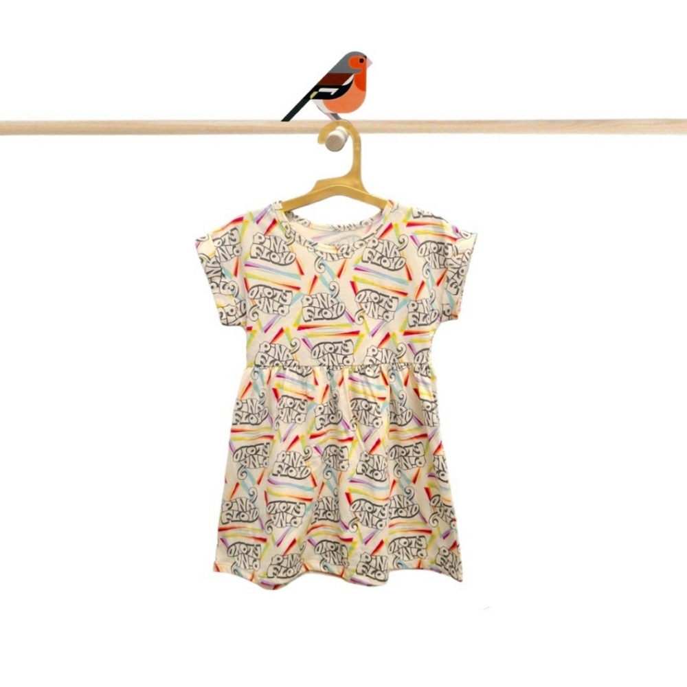 Pink Floyd Girls’ Play Dress with Short Sleeves